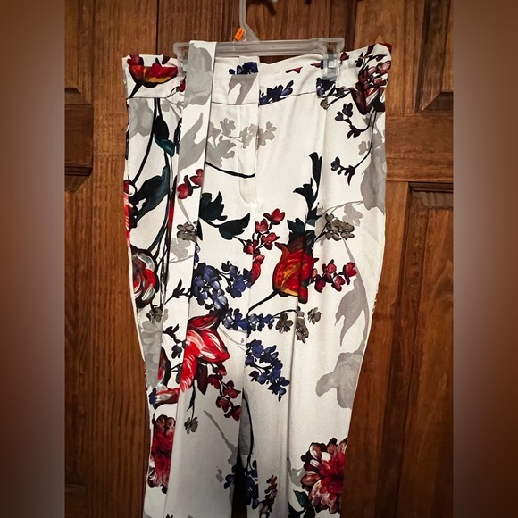 Express Women’s High Rise Floral Dress Pant Size 10 Regular - Picture 2 of 9